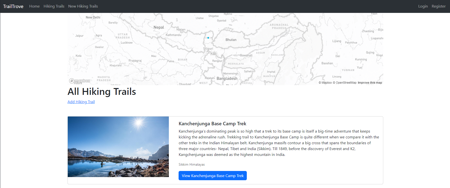 Hiking Trails page
